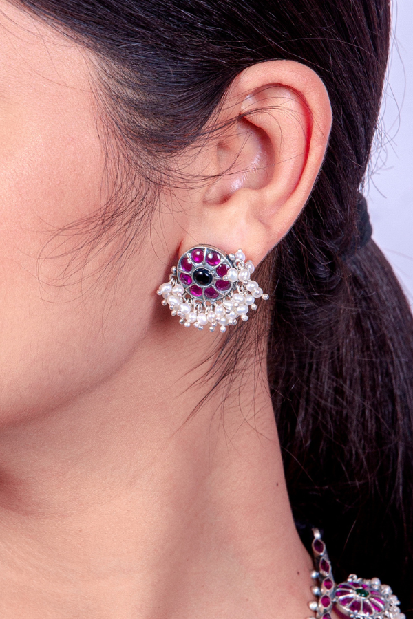 Sindhuja Necklace - 925 oxidized silver