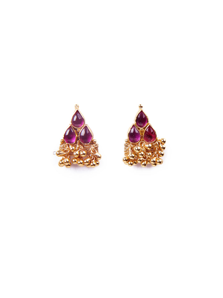Siya Stud - 925 silver gold polish
