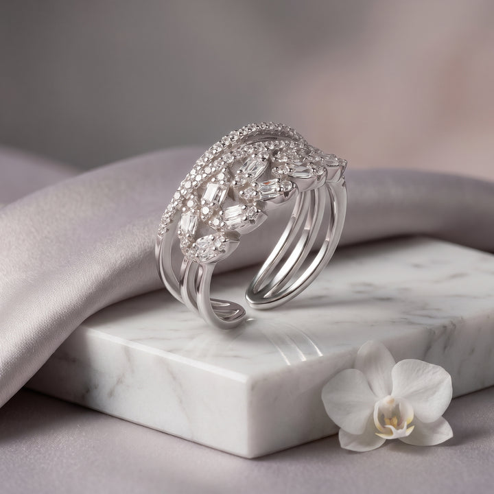 Leaf Silver Finger Ring