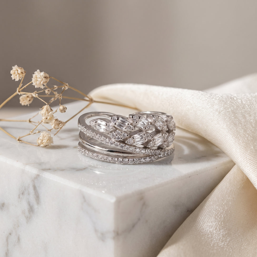 Leaf Silver Finger Ring