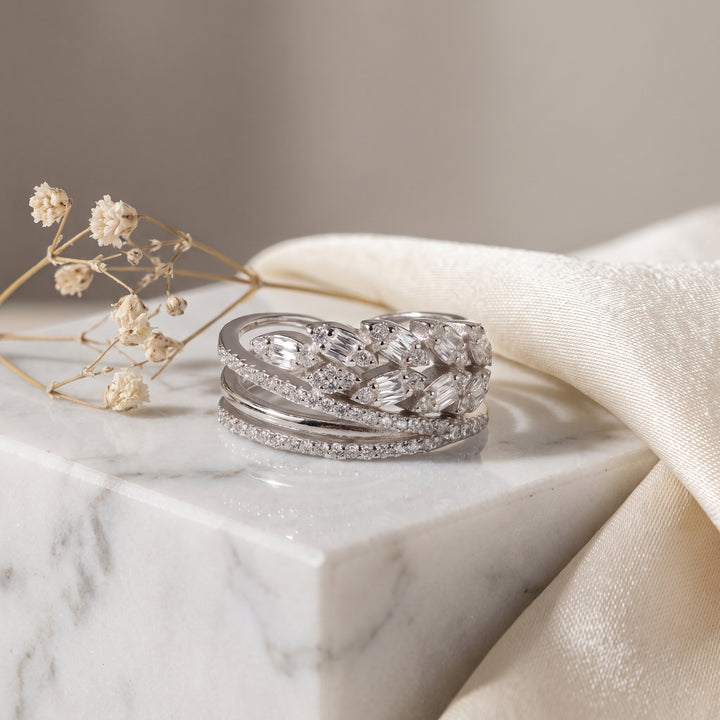 Leaf Silver Finger Ring