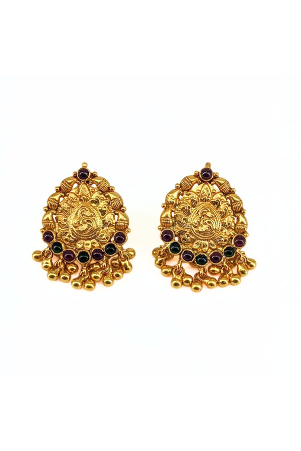 Sravani Stud - 925 silver gold polish