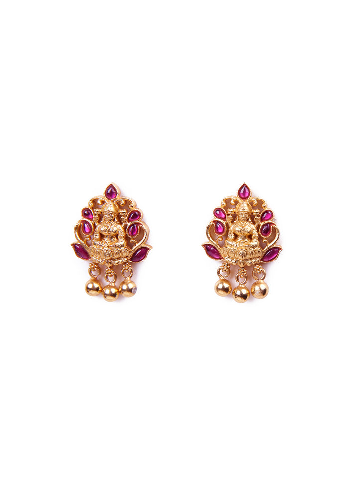 Srikala Stud - 925 silver gold polish