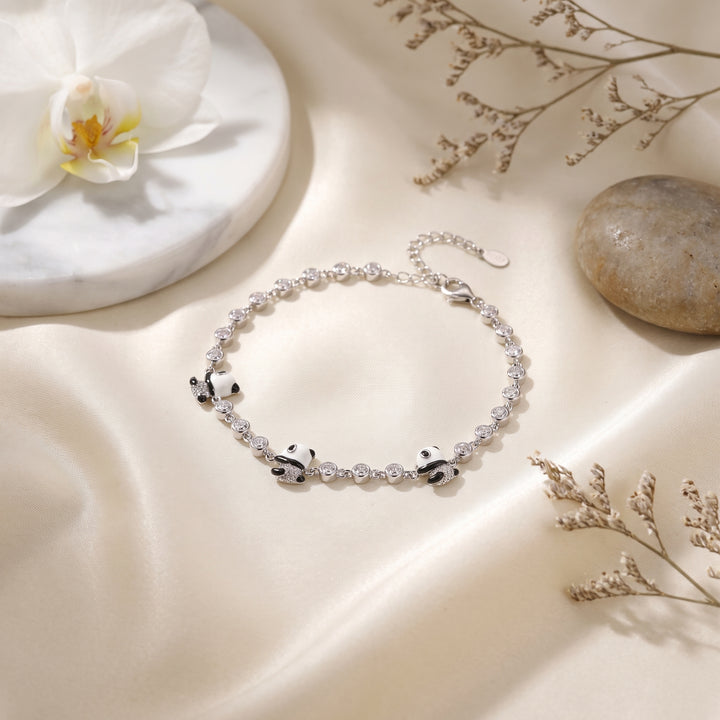 Panda Silver Bracelet