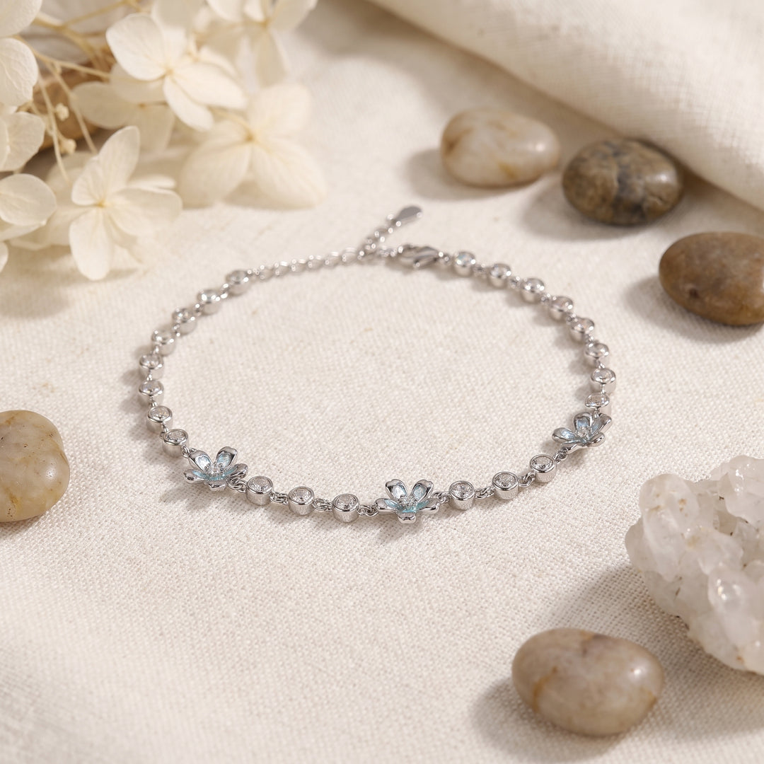 Flower Silver Bracelet