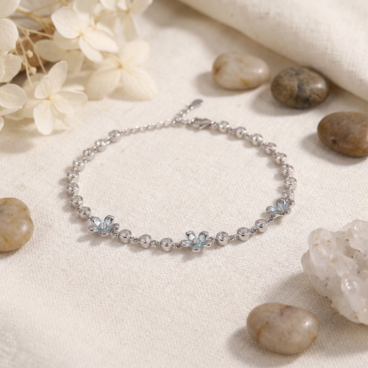 Flower Silver Bracelet