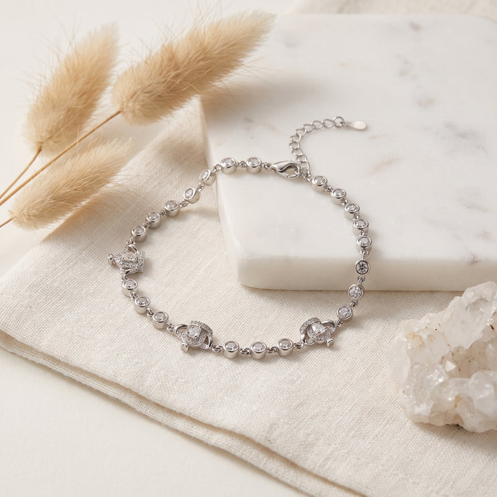 Crown Silver Bracelet