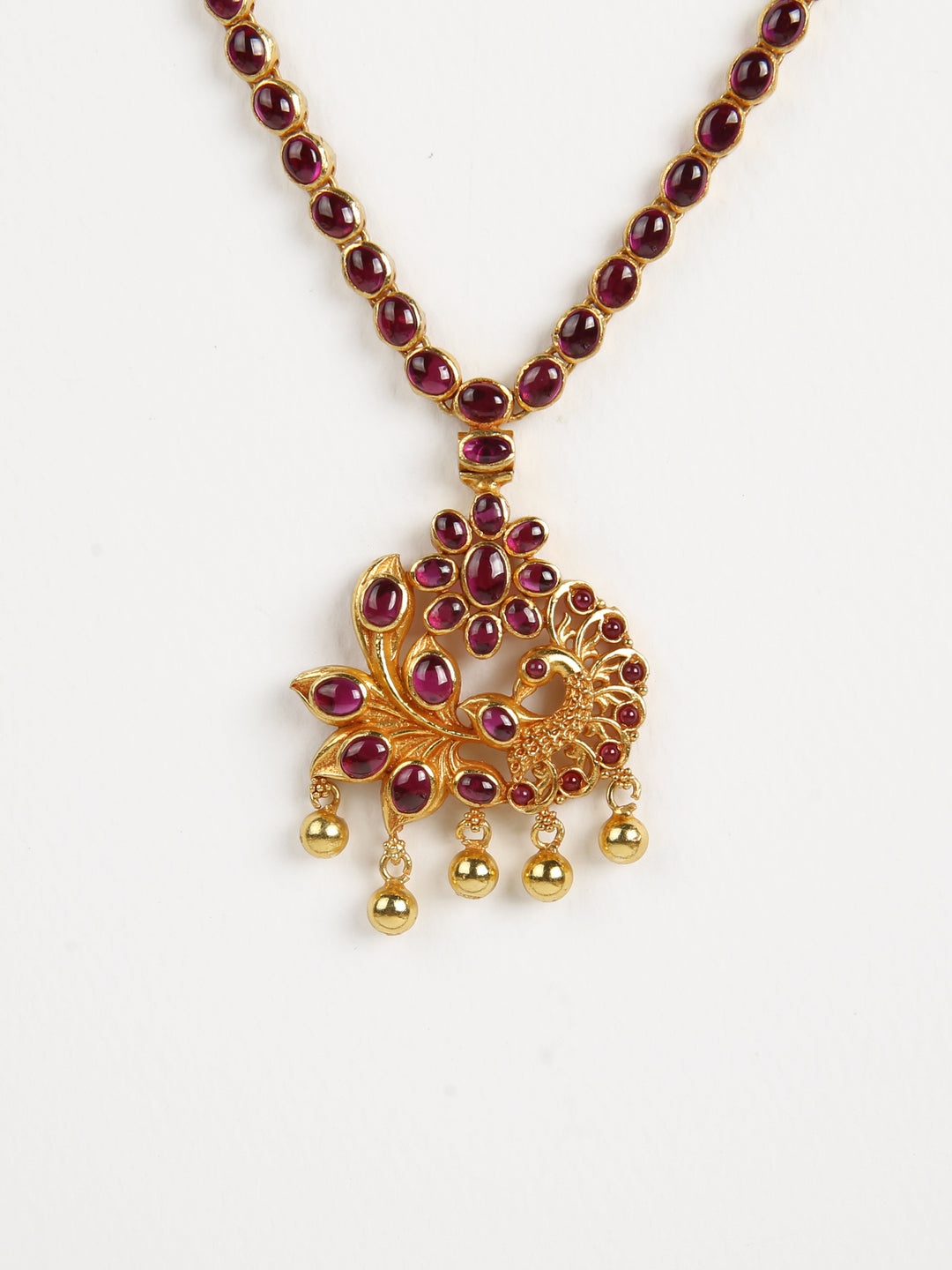 Sunanda Necklace - 925 silver gold polish