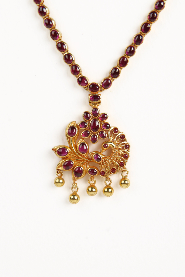 Sunanda Necklace - 925 silver gold polish
