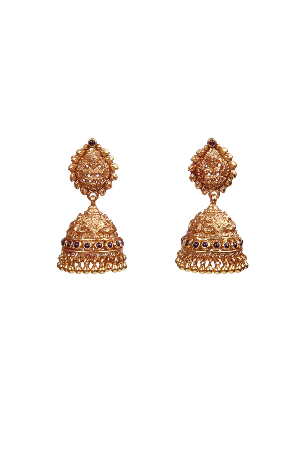 Suprasanna Jhumka - 925 silver gold polish
