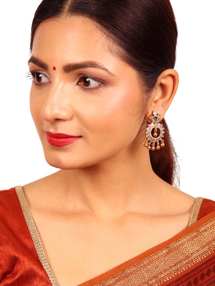 Suryakanti chaandbali Earring - 925 silver gold polish
