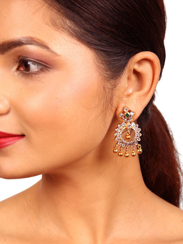 Suryakanti chaandbali Earring - 925 silver gold polish