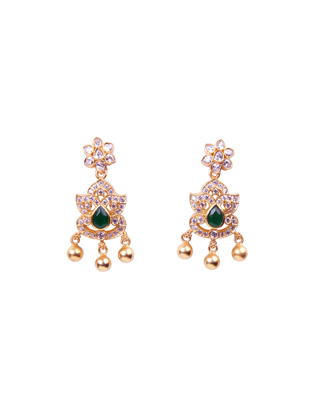 Tara Earring - 925 silver gold polish