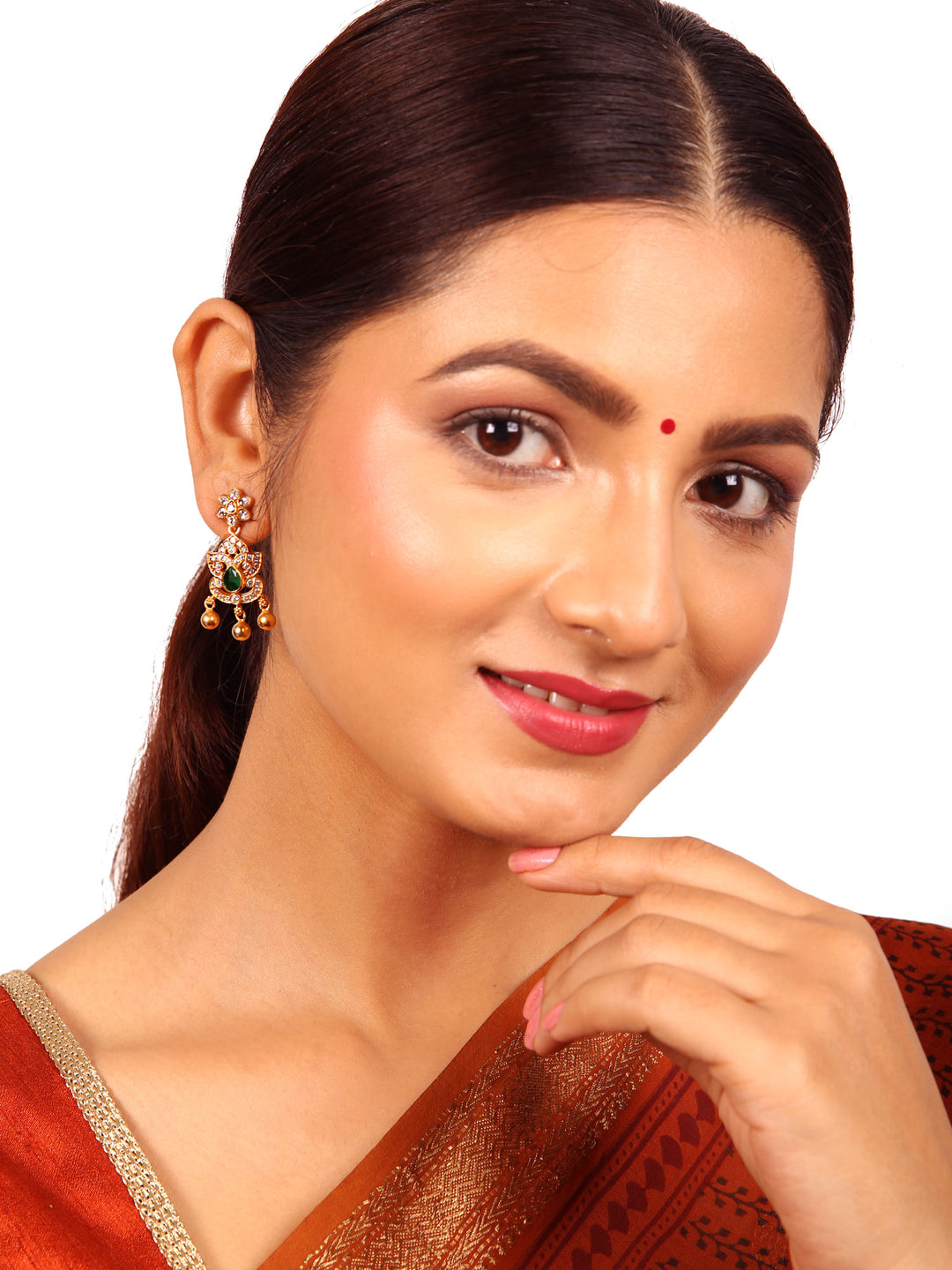 Tara Earring - 925 silver gold polish