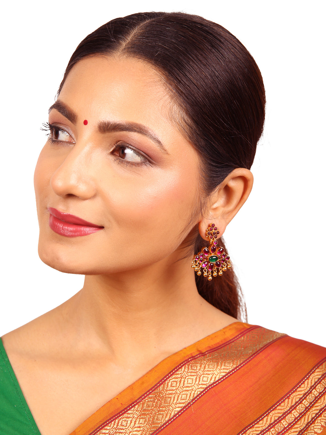 Tashi Earring - 925 silver gold polish