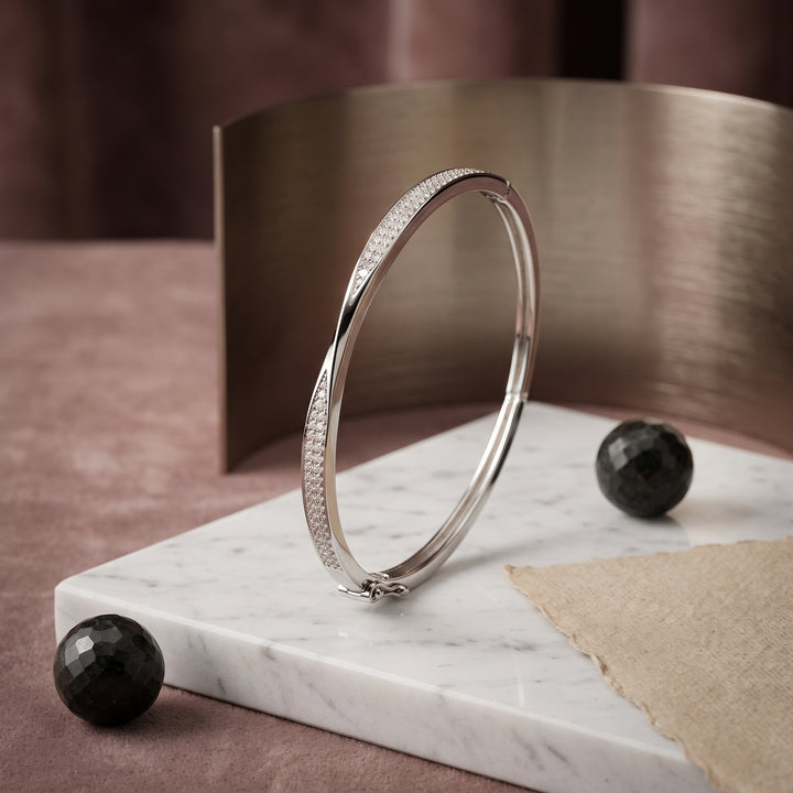 Silver bangle kada