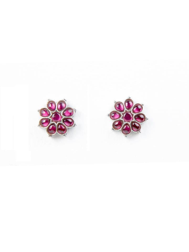 Uditi Stud - 925 silver oxidized - Earrings