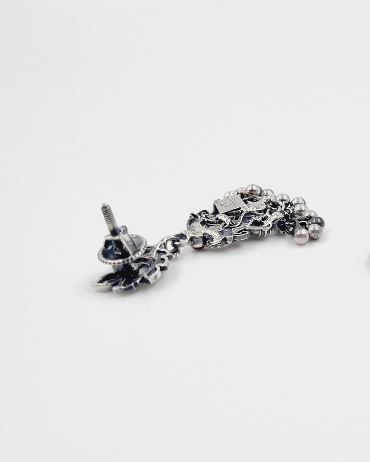 Sterling silver Jewelry, 925 silver earring, Festival collection, Navarathri, Christmas, Tribal jewelry, Gifts