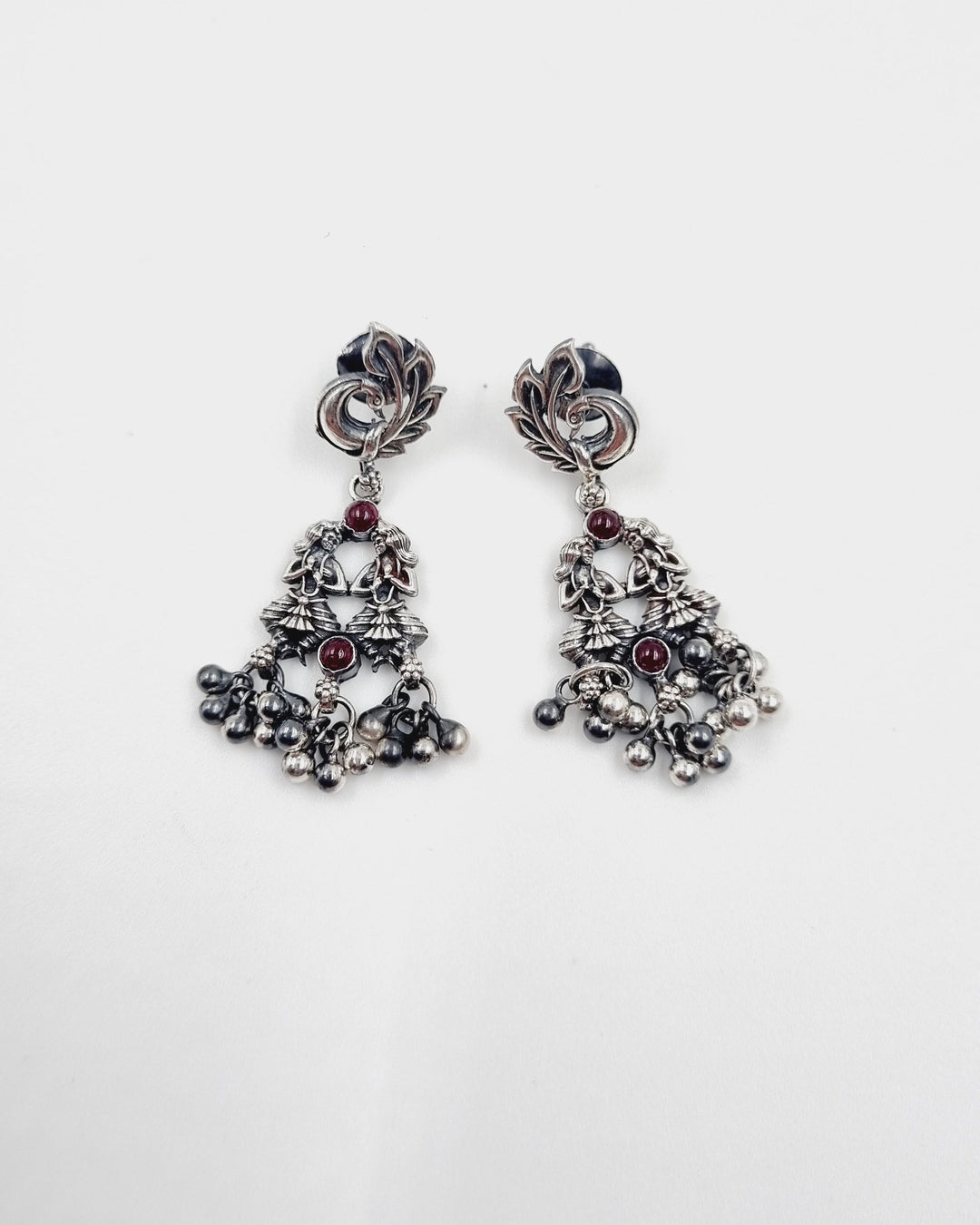 Sterling silver Jewelry, 925 silver earring, Festival collection, Navarathri, Christmas, Tribal jewelry, Gifts