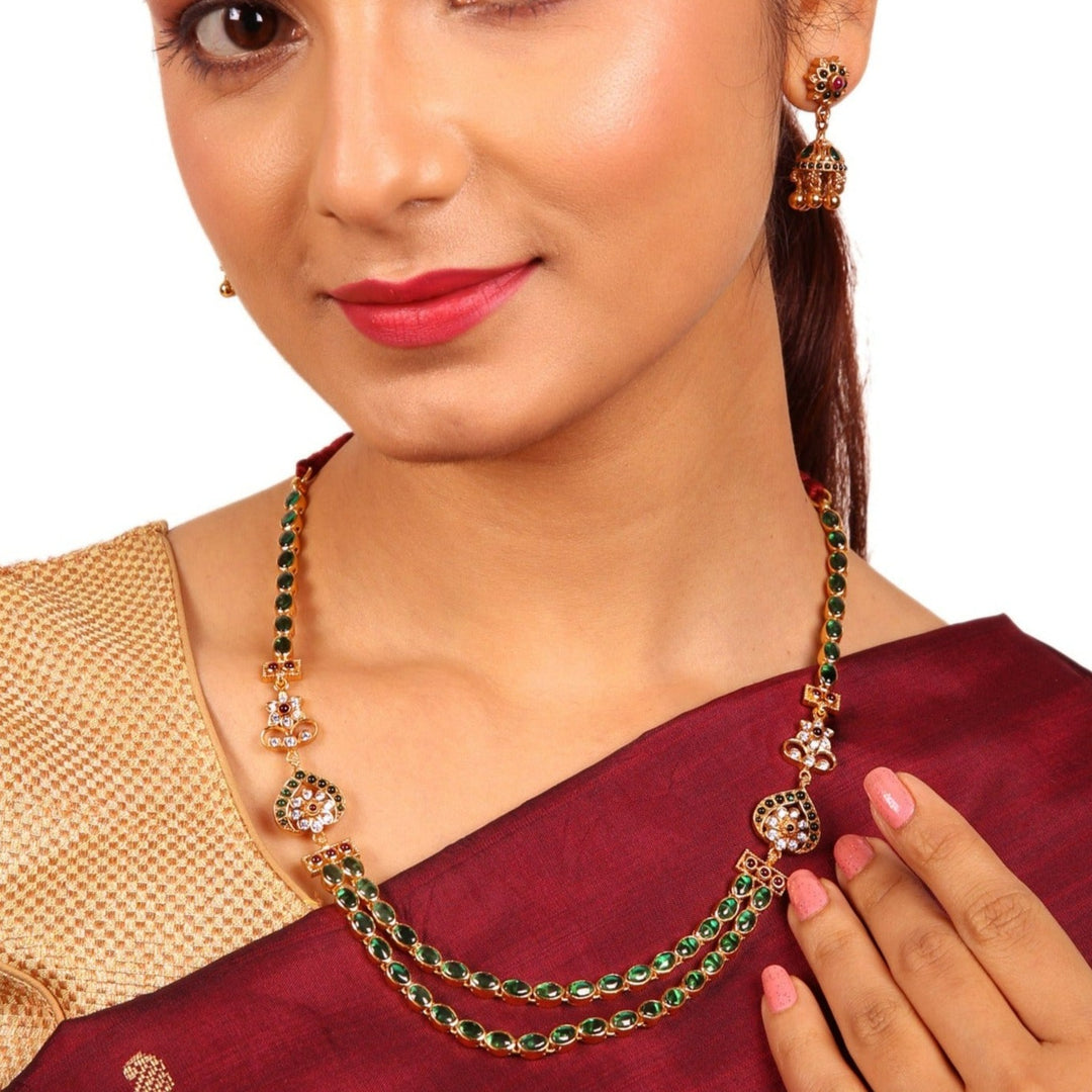 Valli Necklace - 925 silver gold polish