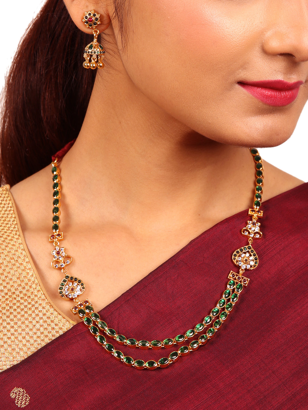 Valli Necklace - 925 silver gold polish