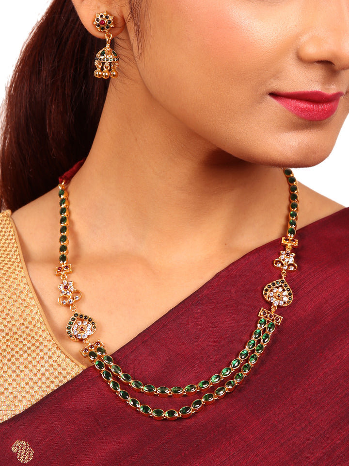 Valli Necklace - 925 silver gold polish