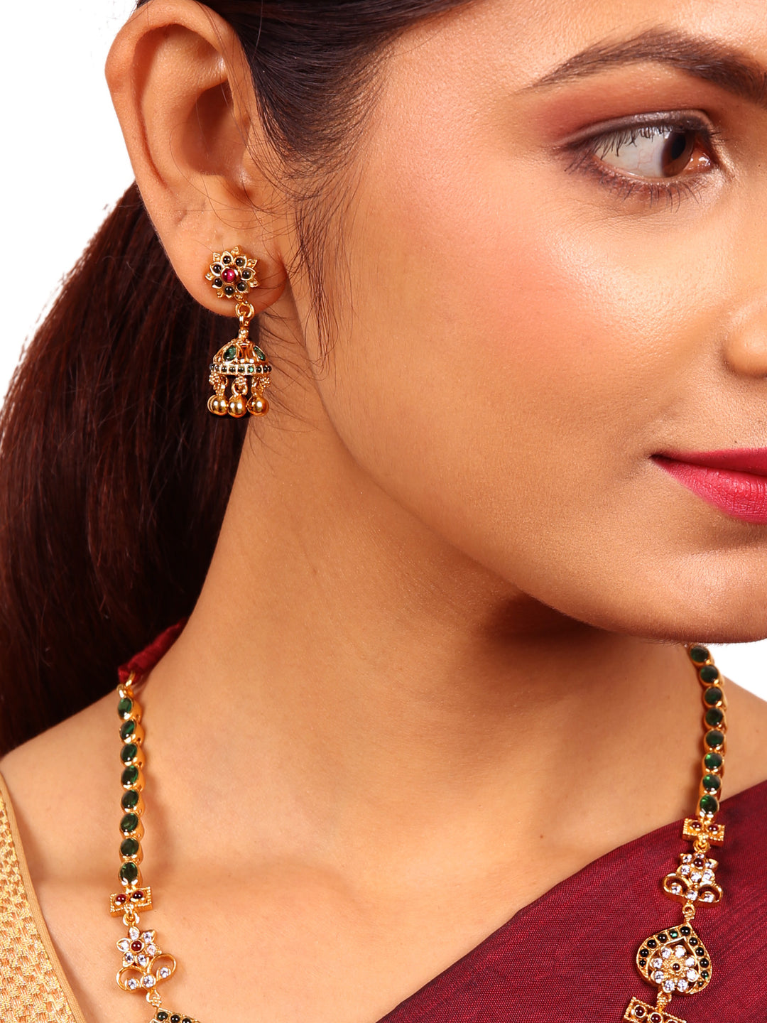 Valli Necklace - 925 silver gold polish