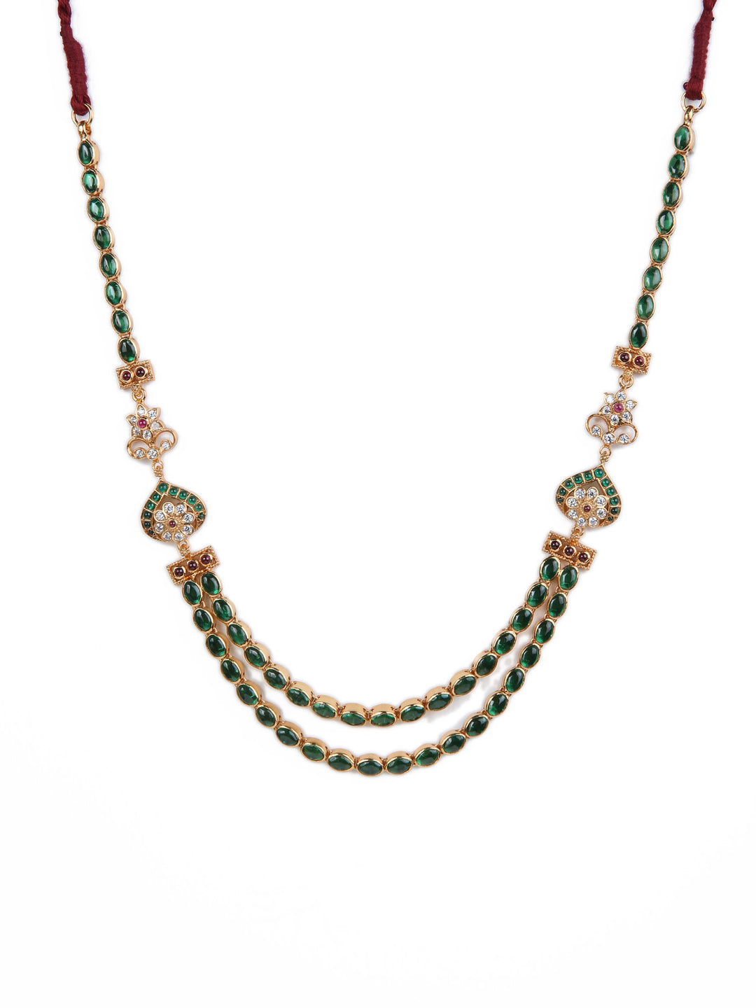 Valli Necklace - 925 silver gold polish