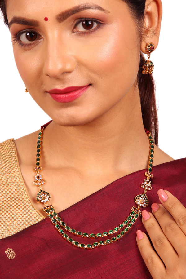 Valli Necklace - 925 silver gold polish