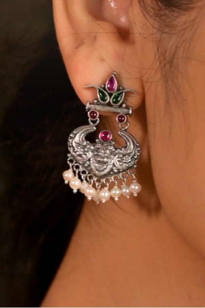 Vibha Earring-925 silver oxidized