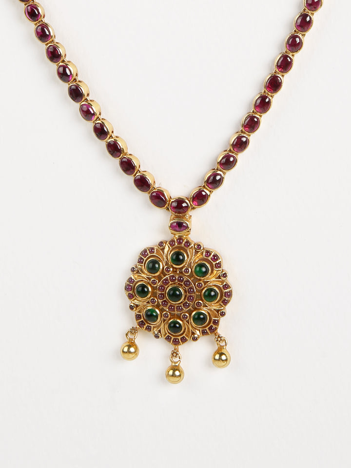 Vikriti Necklace - 925 silver gold polish