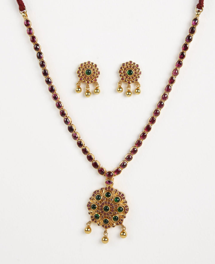 Vikriti Necklace - 925 silver gold polish