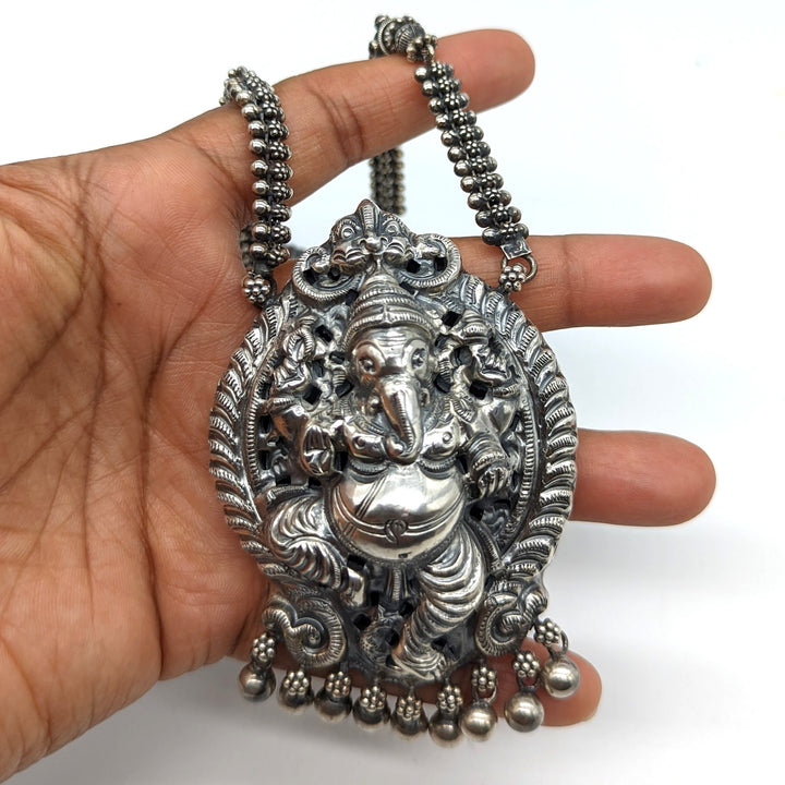 Vira Necklace - 925 oxidized silver