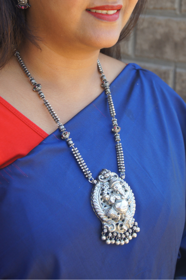 Vira Necklace - 925 oxidized silver
