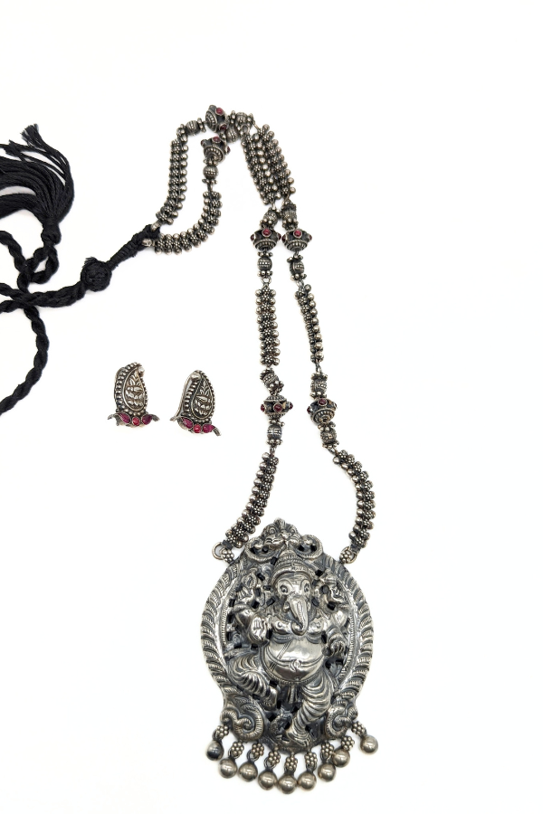 Vira Necklace - 925 oxidized silver