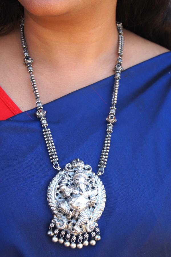 Vira Necklace - 925 oxidized silver
