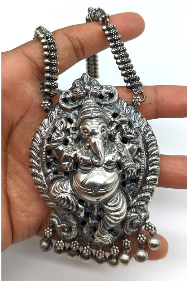 Vira Necklace - 925 oxidized silver