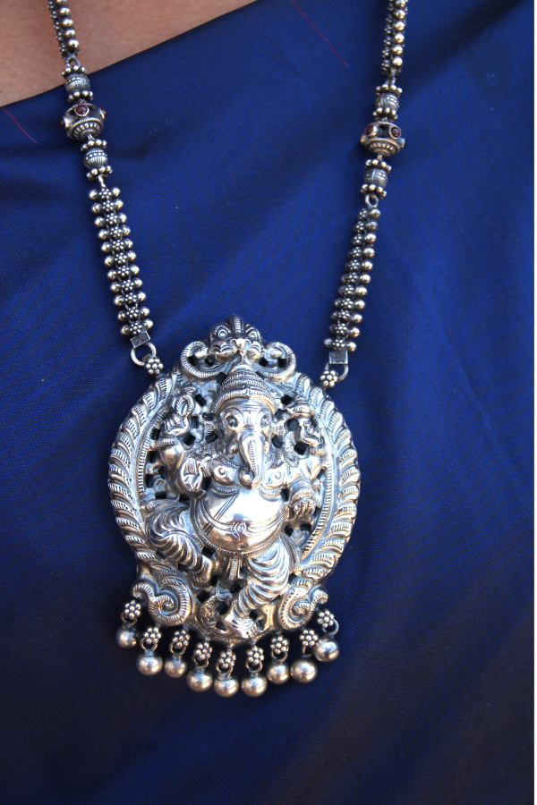 Vira Necklace - 925 oxidized silver