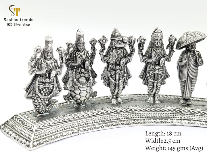 925 silver Dasavathara statue / Vishnu avathar Idols