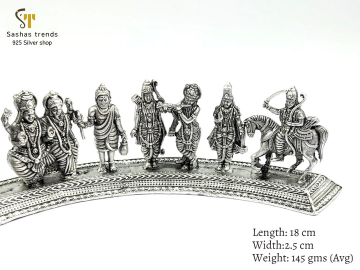 925 silver Dasavathara statue / Vishnu avathar Idols