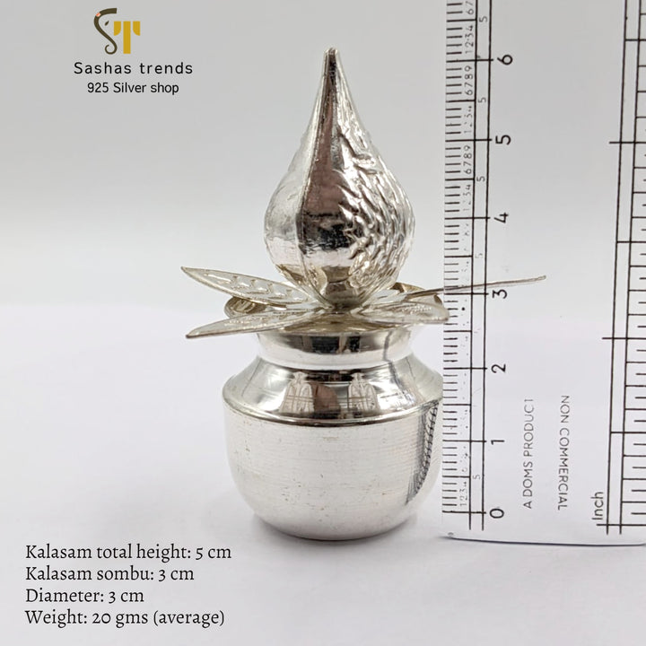 small kalasam / subh kalash/ purna kumbh/ mangal ghat / Silver gifts / Religious Items / Pooja Items