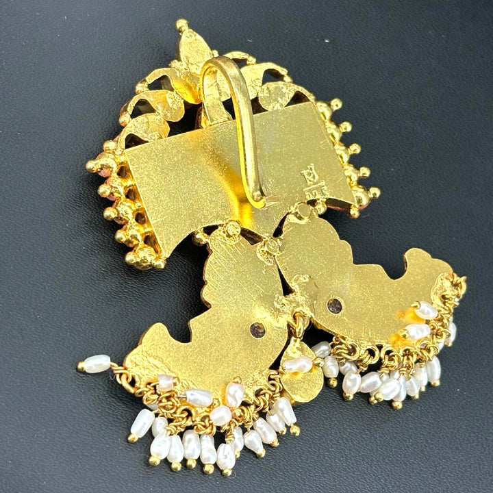 925 silver Matsya pendant