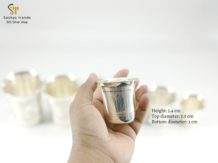 Silver Tumblers in 7 distinct sizes
