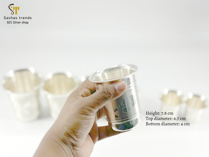 Silver Tumblers in 7 distinct sizes
