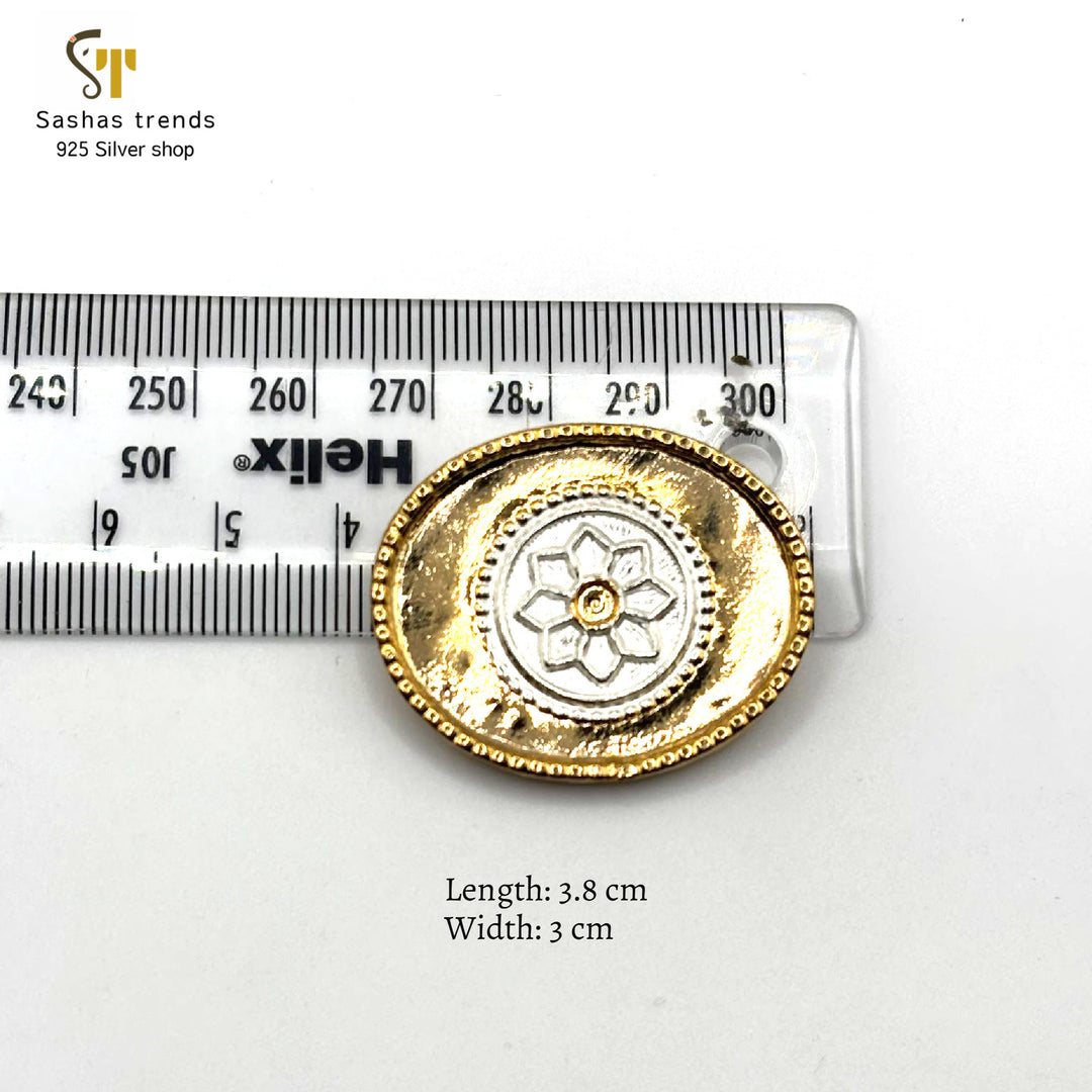 925 Silver dual-tone Bajot / Chowki