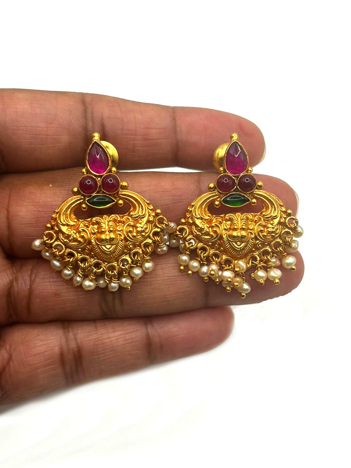 Rama Pattabhishekam Necklace - 925 silver gold polish