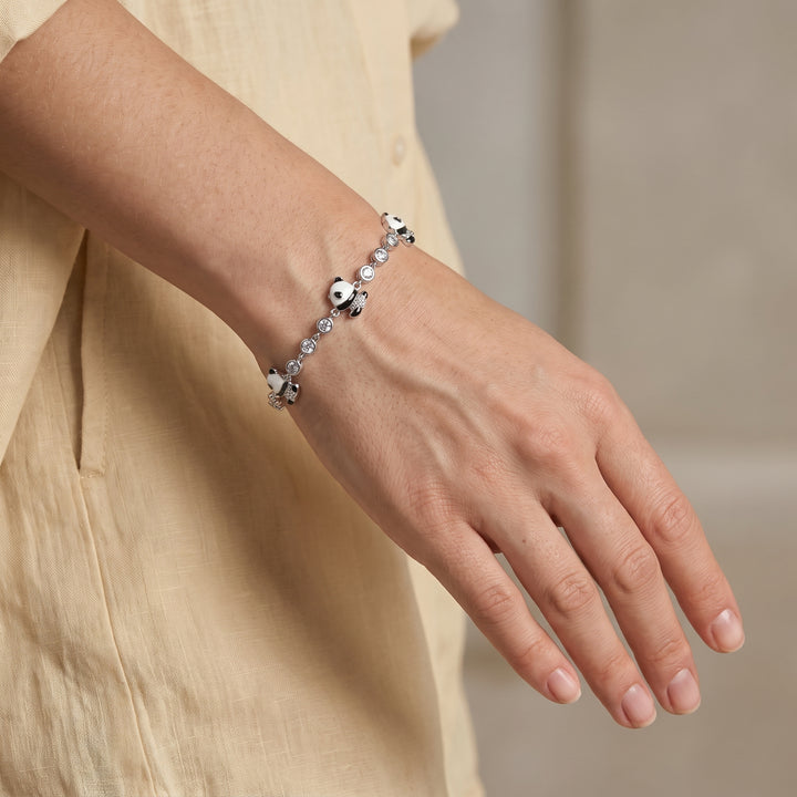 Panda Silver Bracelet
