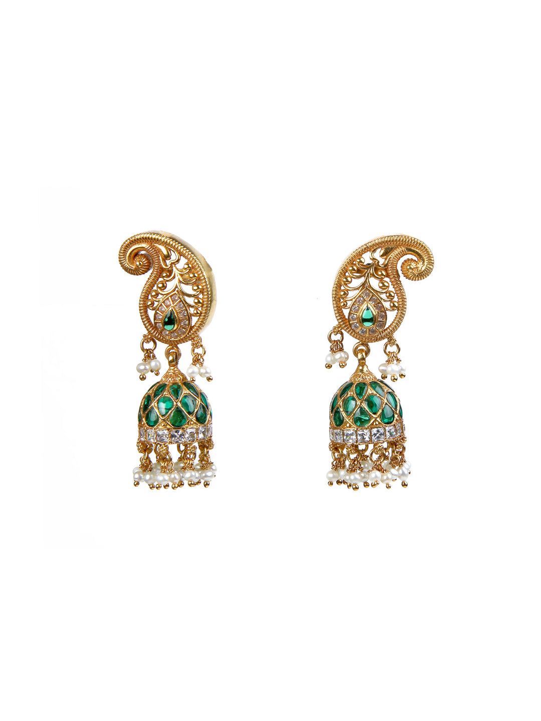 Yara Jhumka Earring - 925 silver gold polish