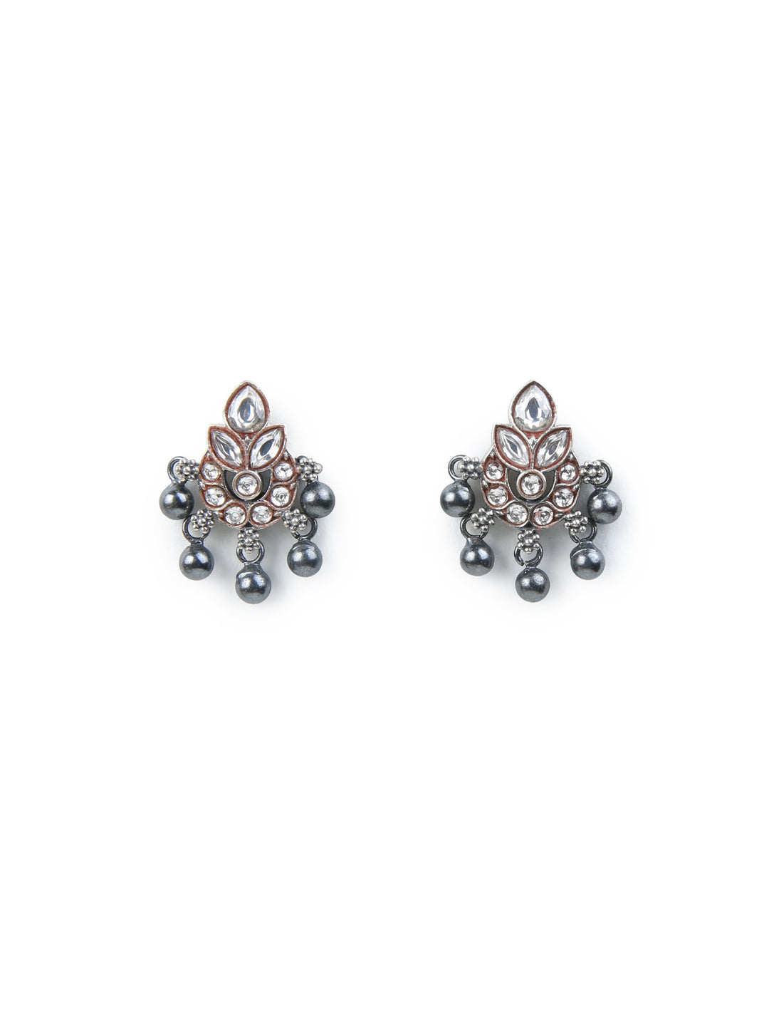 Yashita Stud - 925 silver oxidized - Earrings