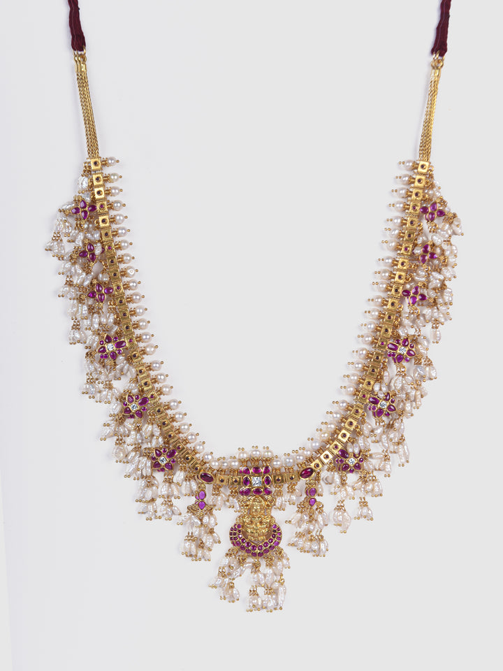 Yatika Guttapusalu necklace - 925 silver gold polish